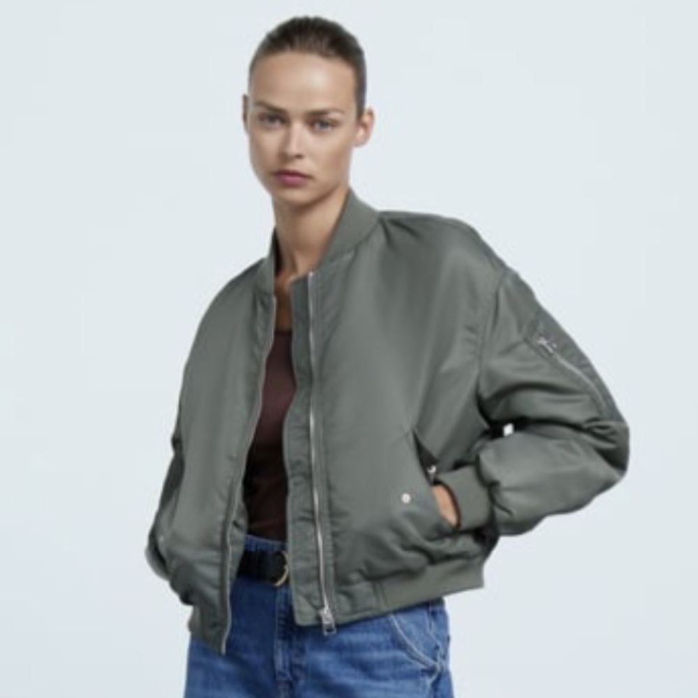 Zara water and wind proof bomber jacket
